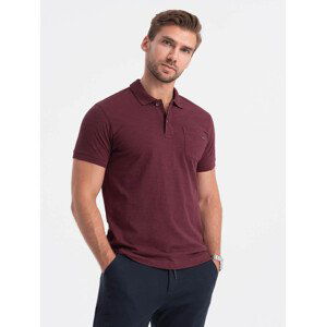 Ombre Men's polo t-shirt with decorative buttons