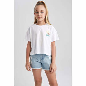 DEFACTO Crop Short Sleeve T-shirt