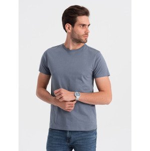 Ombre Classic BASIC men's cotton T-shirt - denim