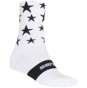 Sensor Ponožky Stars bílá/černá 35-38