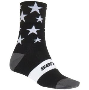Sensor Ponožky Stars černá/bílá 35-38