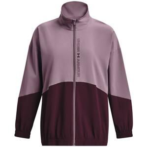 Under Armour Woven FZ Oversized Jacket-PPL M