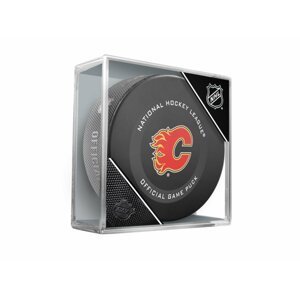 InGlasCo Fanúšikovský puk NHL Official Game Puck (1ks), Calgary Flames