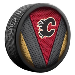 InGlasCo Fanúšikovský puk NHL Stitch Blister (1ks), Calgary Flames