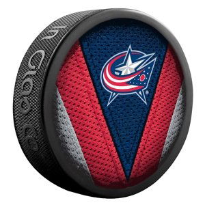 InGlasCo Fanúšikovský puk NHL Stitch Blister (1ks), Columbus Blue Jackets