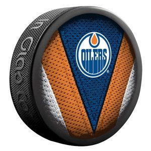 InGlasCo Fanúšikovský puk NHL Stitch Blister (1ks), Edmonton Oilers