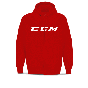 CCM Mikina CCM Full Zip CVC Hoody YTH, tmavě modrá, Dětská, XL