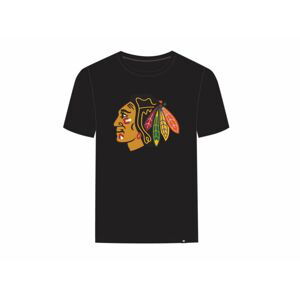 47' Brand Tričko NHL 47 Brand Black Imprint Echo Tee SR, čierna, Senior, Chicago Blackhawks, M