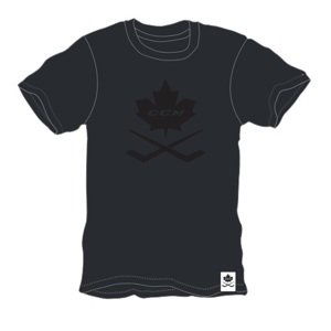 CCM Tričko CCM Blackout Leaf Tee SR