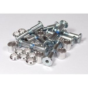 Powerslide Náhradné  skrutky Powerslide Kizer Fluid Axle Set Silver (8ks)