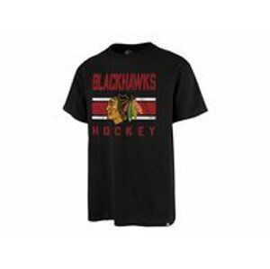 47' Brand Tričko NHL 47 Brand Echo T Distressed JB SR, čierna, Senior, M, Chicago Blackhawks