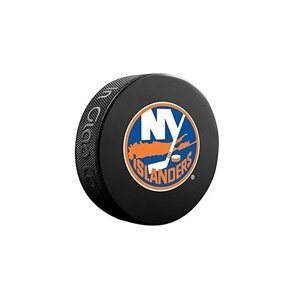 InGlasCo Fanúšikovský puk NHL Logo Blister (1ks), New York Islanders