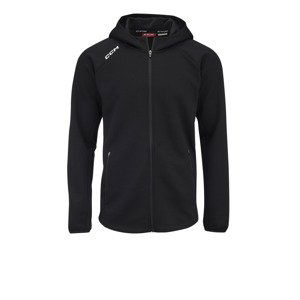 CCM Mikina CCM Locker Room Full Zip Hoodie 2022 SR, Senior, XS, čierna