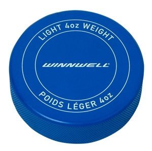 Winnwell Hokejový puk Winnwell modrý JR odľahčený s logom, modrá