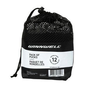 Winnwell Hokejový puk Winnwell čierny oficiálne (12ks)