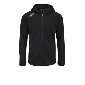 CCM Mikina CCM Locker Room Full Zip Hoodie 2022 JR, Junior, XS, tmavo modrá