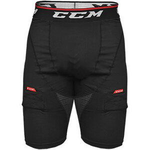 CCM Kraťasy so suspenzorom CCM Compression Shorts Jock SR, Senior, S, čierna