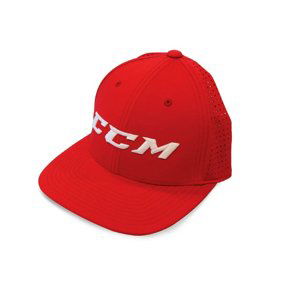 CCM Šiltovka CCM Big Logo Flat Brim, červená, Senior