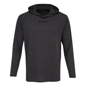 CCM Mikina CCM Premium Training Hoodie SR, čierna, Senior, L