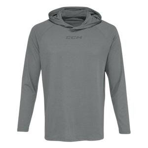 CCM Mikina CCM Premium Training Hoodie SR, šedá, Senior, M