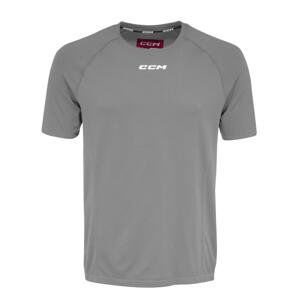 CCM Tričko CCM Premium Training Tee SR, šedá, Senior, L