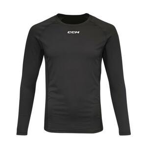 CCM Tričko s dlhým rukávom CCM Performance SR, čierna, Senior, XL