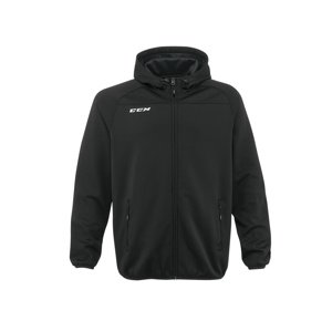 CCM Mikina CCM Locker Room Full Zip Hood SR, Senior, XXL, červená