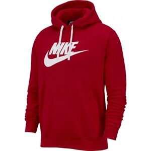 Nike NSW CLUB HOODIE PO BB GX M Pánska mikina, červená, veľkosť S