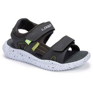 Loap VEOS KID Detské sandále, tmavo sivá, veľkosť 34