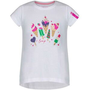 Loap BESNUDA Dievčenské tričko, biela, veľkosť 112-116