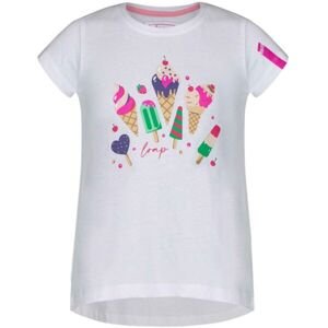 Loap BESNUDA Dievčenské tričko, biela, veľkosť 134-140