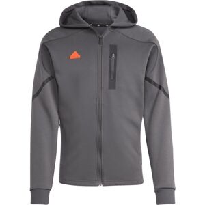 adidas D4GMDY FULL-ZIP HOODIE Pánska mikina, tmavo sivá, veľkosť M