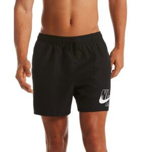 Nike LOGO SOLID 5 Pánske kúpacie šortky, čierna, veľkosť M