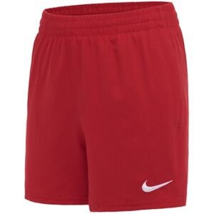 Nike ESSENTIAL 4 Chlapčenské kúpacie šortky, červená, veľkosť L