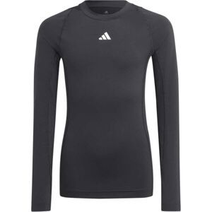 adidas TECHFIT LONG SLEEVE TEE Pánske tričko, čierna, veľkosť 152