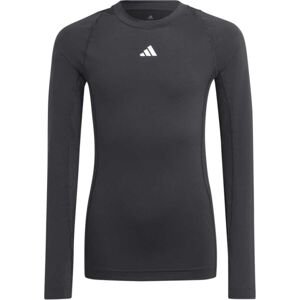adidas TECHFIT LONG SLEEVE TEE Pánske tričko, čierna, veľkosť 164