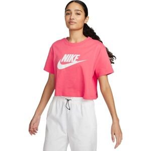 Nike NSW TEE ESSNTL CRP ICN FTR W Dámske tričko, ružová, veľkosť XS