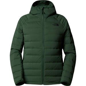 The North Face M BELLEVIEW STRETCH DOWN HOODIE Pánska bunda, tmavo zelená, veľkosť S