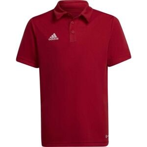 adidas ENT22 POLO Y Chlapčenské  tričko polo, červená, veľkosť 128