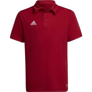 adidas ENT22 POLO Y Chlapčenské  tričko polo, červená, veľkosť 140