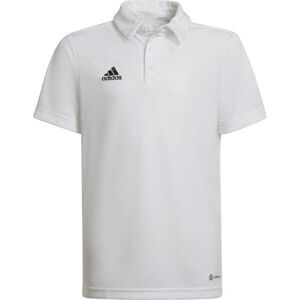 adidas ENT22 POLO Y Chlapčenské  tričko polo, biela, veľkosť 128