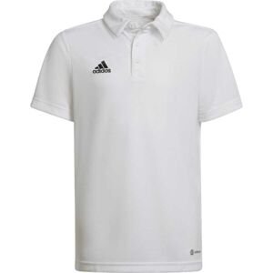 adidas ENT22 POLO Y Chlapčenské  tričko polo, biela, veľkosť 140