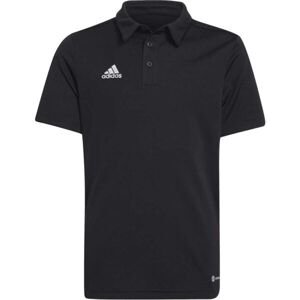 adidas ENT22 POLO Y Chlapčenské  tričko polo, čierna, veľkosť 140