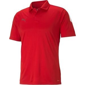 Puma TEAM LIGA SIDELINE POLO Pánske tričko polo, červená, veľkosť XXXL