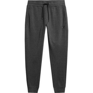 4F TROUSERS Pánske tepláky, tmavo sivá, veľkosť L