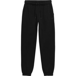 4F TROUSERS W Dámske tepláky, čierna, veľkosť L