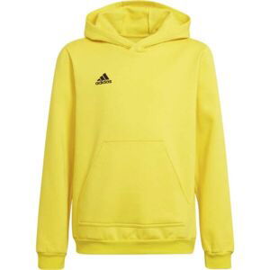 adidas ENT22 HOODY Y juniorská futbalová mikina, žltá, veľkosť 128