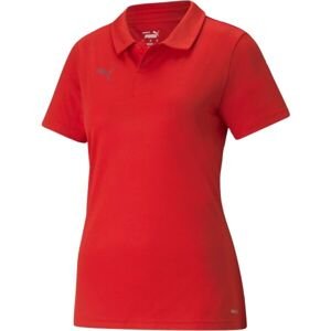 Puma TEAMLIGA SIDELINE POLO Dámske tričko, červená, veľkosť S