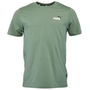 Puma ESS+2 COL SMALL LOGO TEE Pánske tričko, zelená, veľkosť XXXL