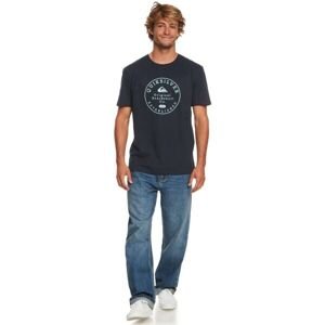 Quiksilver CIRCLE TRIM Pánske tričko, tmavo modrá, veľkosť S